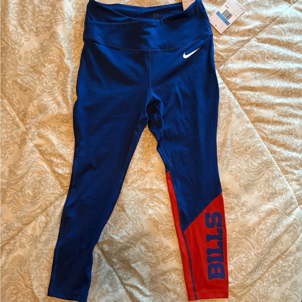 Nike Dri Fit Women’s Blue and Red Buffalo Bills Leggings